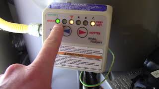 Rheem Water Heater Blower Pressure Switch Diagnosis and Replacement