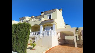 Spacious bungalow for sale in Calpe Costa Blanca Spain in a gated community with  pool and parking.