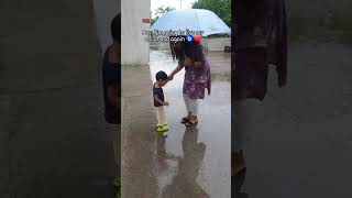 chak dhoom chak dhoom dhoom #shorts #ytshorts #rain #rainlover #firstrain #childish #childhood #love