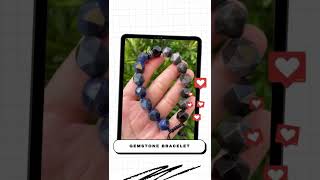 Another Cool Guy Bracelet ! Handmade Silver obsidian and Sodalite Beaded Bracelets