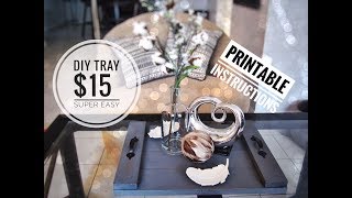 diy wood tray | diy rustic wood tray