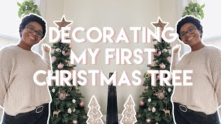 vlogmas day 1 | putting up my tree + decorating my apartment