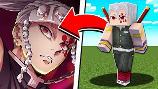 Becoming UZUI in Minecraft Demon Slayer