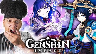 ANIME VIEWER Reacts to GENSHIN IMPACT TRAILERS! (Versions 1.0-4.1) *FIRST TIME WATCHING*