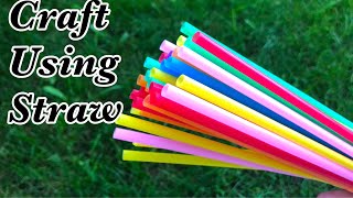 Best out of waste material  - EASY craft making using old cardboard , drinking straw and paper art