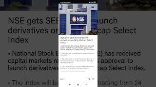 NSE gets SEBI nod to launch derivatives on Nifty Midcap Select Index