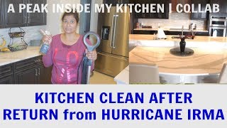 A PEAK INSIDE MY KITCHEN | COLLAB | Speed Clean Kitchen after Hurricane Irma