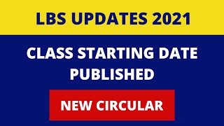 LBS 2021 Paramedical Degree Course Class Starting date // New circular published 🔥