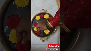 Uruli Flower Decor|Uruli Flower arrangement|DIY tutorial|Festival Special#shorts @easymuggulubyyp