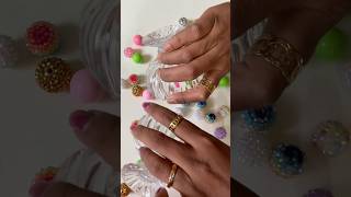 💚🌈Super satisfying asmr reverse colourful beads,beads reverse asmr #oddlysatisfying #dominogirl