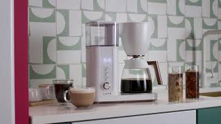 Cafe Specialty Drip Coffee with Glass Carafe - Matte White - Precise Temperature Control