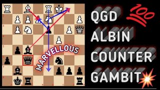 Queen Gambit Declined, Albin Counter Gambit | Amazing Knight Sac | Blitz Game | ft. Vijay Joshi