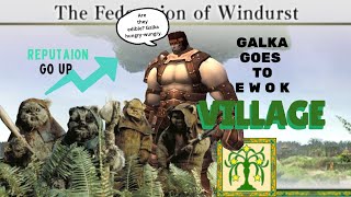 Final Fantasy Horizon XI - Galka reputation grind in Ewok village aka Windurst