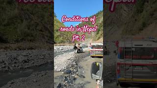 Conditions of roads in #nepal. #roadtripnepal #dangerousroadnepal #youtubeshortsnepal #roadsofnepal