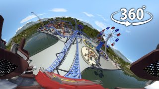 Roller coaster VR 360 video POV 8K