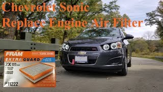 Chevrolet Sonic - Replace Engine Air Filter