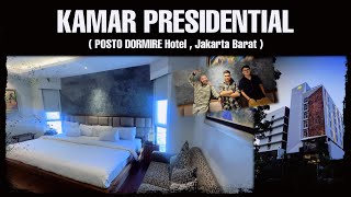 Posto Dormire , Jakarta ( tipe kamar PRESIDENTIAL ) : Kasur super besar dan panjang ..