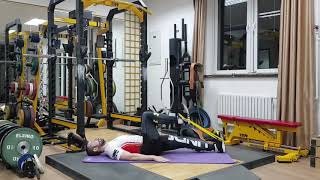 Mini Band Lying Hip Flexor Pull Lukasz Lojas