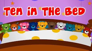 Ten in Bed Roll Over / Counting Song for Kids | Nursery Rhymes & Kids Song