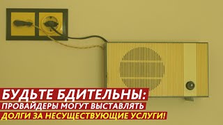 ПРОВАЙДЕРЫ ВЫСТАВЛЯЮТ ДОЛГИ ЗА НЕСУЩЕСТВУЮЩИЕ УСЛУГИ!