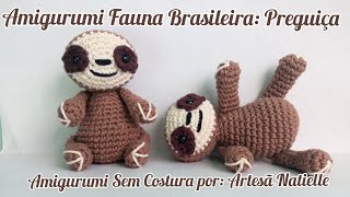 Preguiça Amigurumi Fauna Brasileira