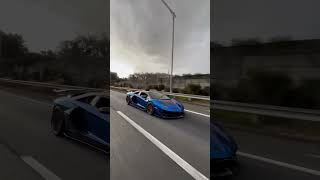 shooting a Lamborghini on the high way#lamborghini #aventador #youtubeshorts #shorts #viral