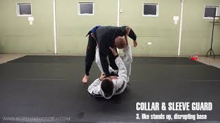 Sleeve and Collar guard - basic control, posture disruption, triangles and omoplata