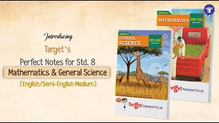 Std. 8 Perfect Mathematics and Science Notes English Medium | Target Publication