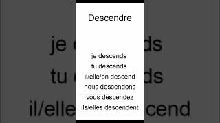 ATTENTION ! RÉVISION 2 verbes irréguliers entendre / descendre #ilearnfrench