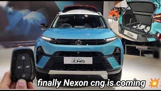 Tata Nexon cng is coming with new features 🤩 paranomic sunroof launching soon  8.99 lakhs