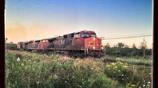 IC 2707 East, Early Morning Stack Train 08-11-2013