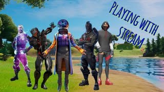 🔴(Live) PLAYING FORTNITE WITH STREAM!!! #clutch #fortnite #victory #wins #live #victoryroyal