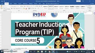 Teacher Induction Program (TIP) COURSE 5 with answer key #tips // Teacher Arci_14