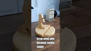 DIY Mobile Phone Stand #woodworking #shorts