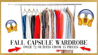 HOW TO BUILD A CAPSULE WARDROBE: FALL - 105+ outfits from 15 pieces!