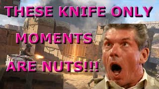 Playing Knife only on Shipment Moshpit = Insane Knife streaks!