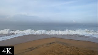 Binaural Sounds of Ocean waves | Sounds for relaxing | Kollam Beach, Kerala, India | Nomad Ambience