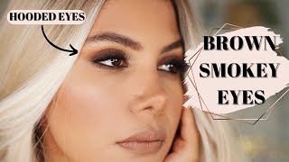 HOW TO : SUPER EASY Brown Smokey Eyes For All Eye Shapes