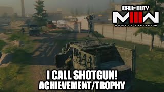 COD Modern Warfare 3 - I Call Shotgun! Achievement/Trophy - Kill 5 enemies w/ Sentry Gun on Vehicle