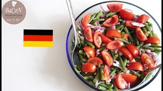 Brechbohnensalat als leckere Vorspeise aus grünen Bohnen