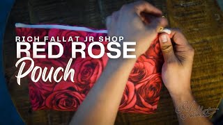 Rose Accessory Pouch w T-bottom