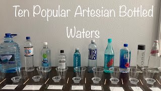 10 Popular Artesian Bottled Water Brands Testing pH and TDS levels