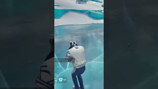 Hitting the frozen lake Gritty #viral #trending #funny #fortnite