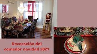 Decoración del comedor navidad 2021/Decoración navideña ⛄