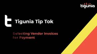 Selecting Vendor Payments in Microsoft D365 Business Central - Tigunia TipTok