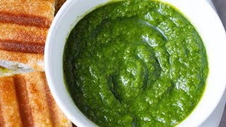 spicy🔥 green coriander leaves chutney🍀