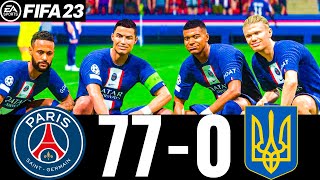 FIFA 23 - MESSI, RONALDO, MBAPPE, NEYMAR, ALL STARS - PSG 77-0 AL HILAL | PS5 GAMEPLAY |