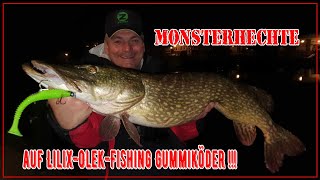 Monsterhechte auf Lilix-Olek-Fishing Gummiköder !!!