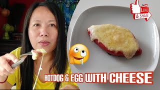 HOTDOG AND EGG WITH CHEESE|PERFECT BREAKFAST