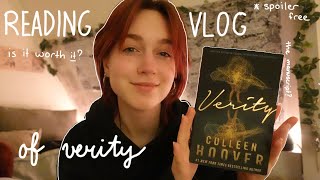 reading verity by colleen hoover | spoiler free reading vlog!